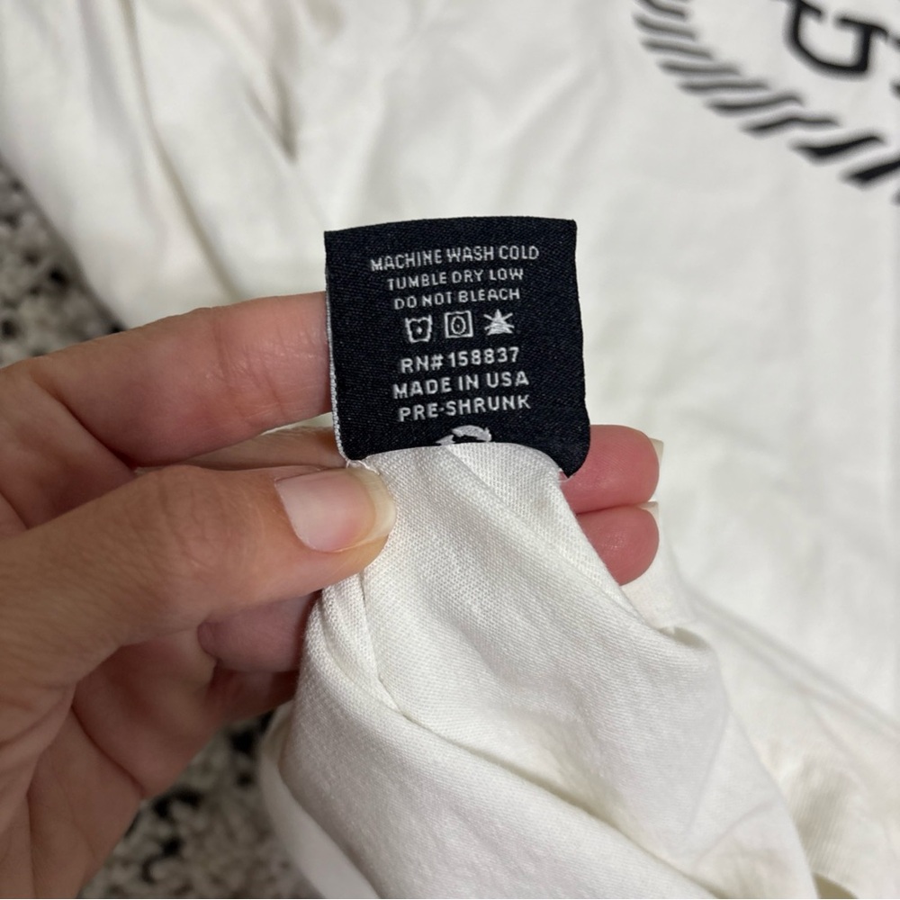 UNION Los Angeles Shirt Mens III Large white Graphic Double Sided union logo - Picture 8 of 8